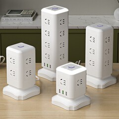 垂直ソケット多機能多穴 USB ルービックキューブプラグインボードホームナイトライトオフィスプラグインボード
