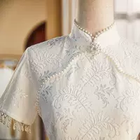 Улучшенное платье-чонсам для женщин, молодежное, высококачественное, для помолвки, новый стиль 2025 года, подходит для повседневной носки и регистрации.