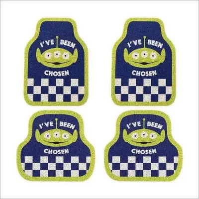 Avtomobil döşəmə paspasları, Car Floor Mats, Cute - three-eyed-cub-car-floor-mats-4648cm-two-piece-pack
