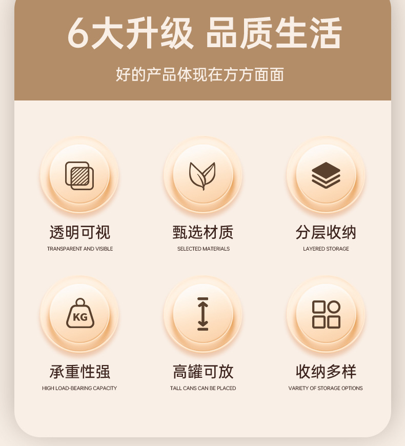 桌面高级化妆品收纳盒透明亚克力抽屉式梳妆台桌上分隔整理置物架
