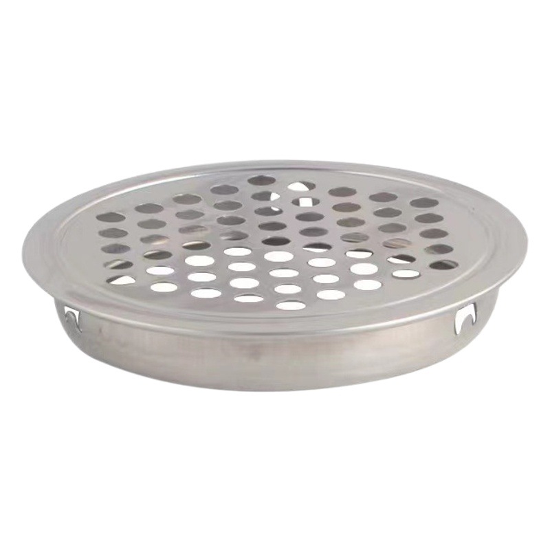 Gabinete de suministro directo gabinete de zapatos agujero transpirable de acero inoxidable cubierta decorativa redonda disipación de calor cubierta de agujero de malla transpirable cubierta de malla de ventilación de un solo lado