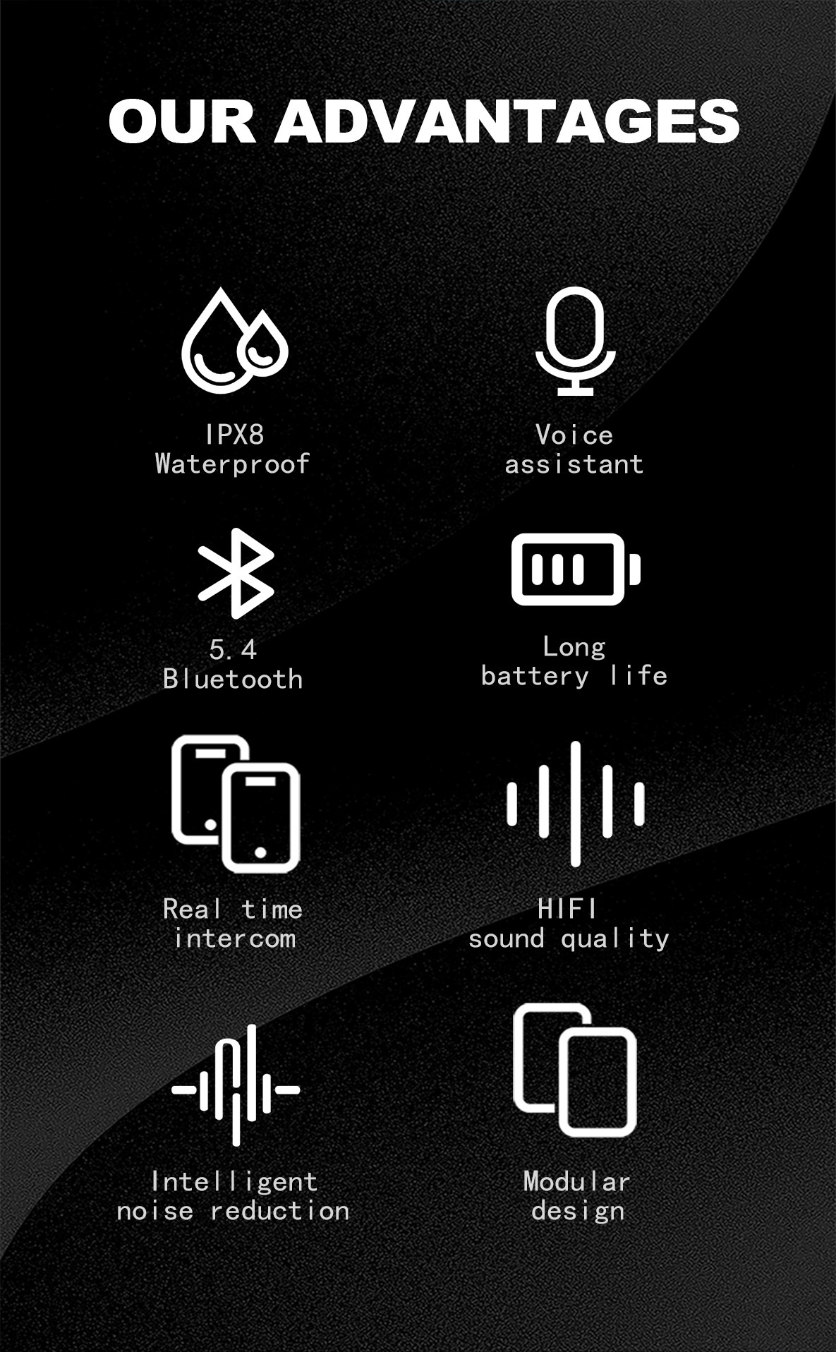Cross-Border Helmet Bluetooth Headset K09 Real-Time Intercom 40mm Speaker Binaural Stereo Long Battery Life Low Latency