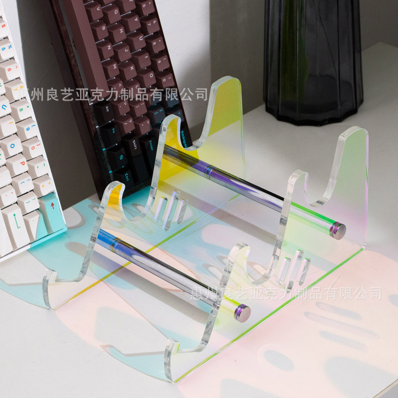 厂家批发透明亚克力键盘架透明桌面托盘增高倾斜电脑键盘托支架