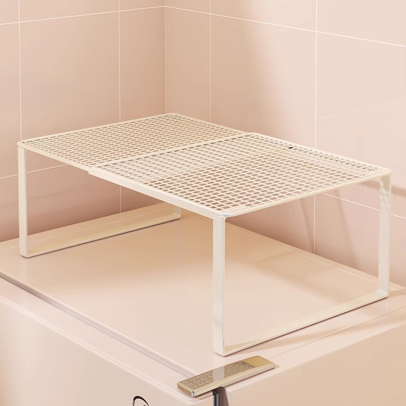 Refrigerator Top Storage Rack Retractable Upper Storage Rack Household Cabinet Layered Partition Kitchen Countertop Organizer