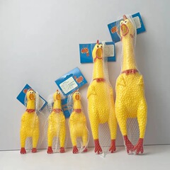 大、中、小の面白いビニール製の悲鳴を上げる鶏、クリエイティブなトリック、発散用の鶏、ペットの音、悲鳴を上げる鶏の卸売