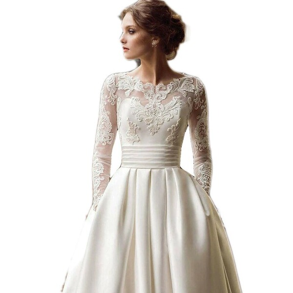elite lace fitted wedding dress