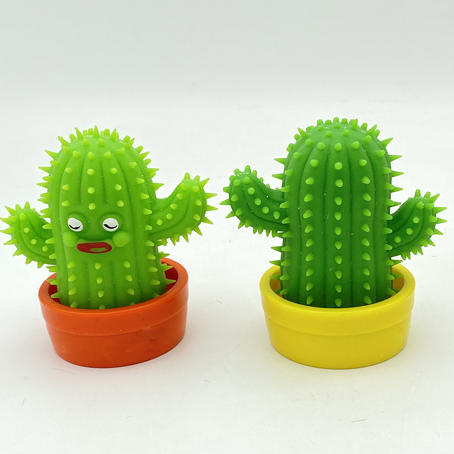 2023 New Decompression Toy Cactus LaLaLaLaLe, Popular Online Model, Pinch and Release TPR Toy Factory