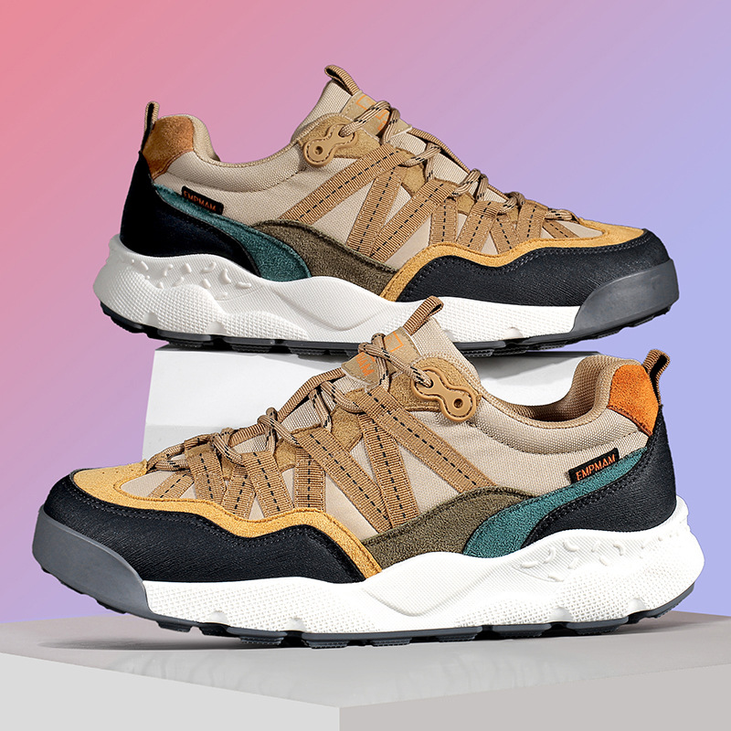 New Non-slip Shock-absorbing Outdoor Hiking Shoes Foreign Trade Wear-resistant Off-road Hiking Casual Shoes Men's Wholesale_vogvips.com