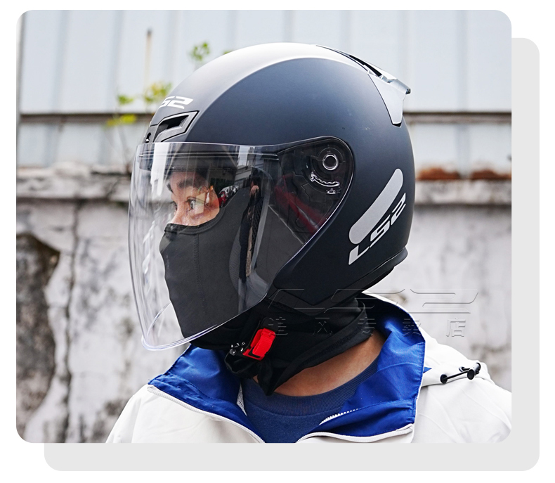 LS2 Half Helmet Large Size Four Seasons Motorcycle Helmet 3C Certified