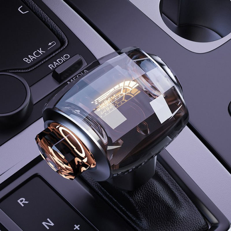 Coche LED táctil luminoso cabezal de cambio de pantalla de cristal de siete colores botón de cambio automático cabezal de cambio de pantalla de cristal de carga image 2