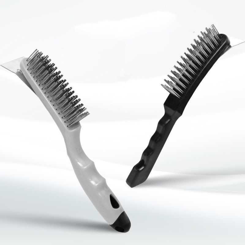 Steel Wire Brush for Rust Removal, Barbecue, Range Hood, Gas Stove, Polishing, Cleaning Brush, Soft Steel Wire Brush, Flexible