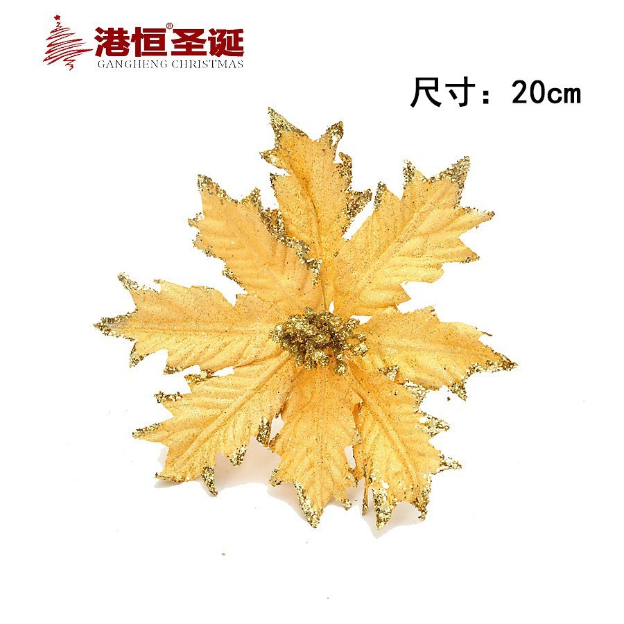 Flor navideña de 20cm.