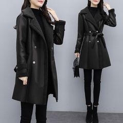 大きいサイズの婦人服の毛皮の一体の皮の服