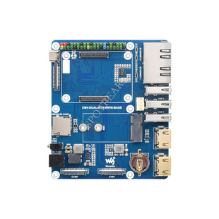 Raspberry Pi CM4 IO expansion board wifi6 dual -mesh port M.2 E Key interface calculation module core board bottom plate