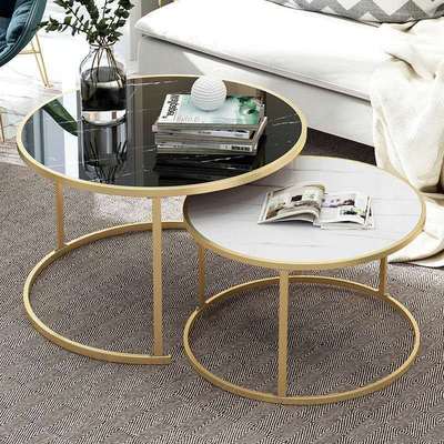 Depo Northern Europe tea table Simplicity modern Small apartment a living room sofa Small round Table combination household Iron art balcony Side table