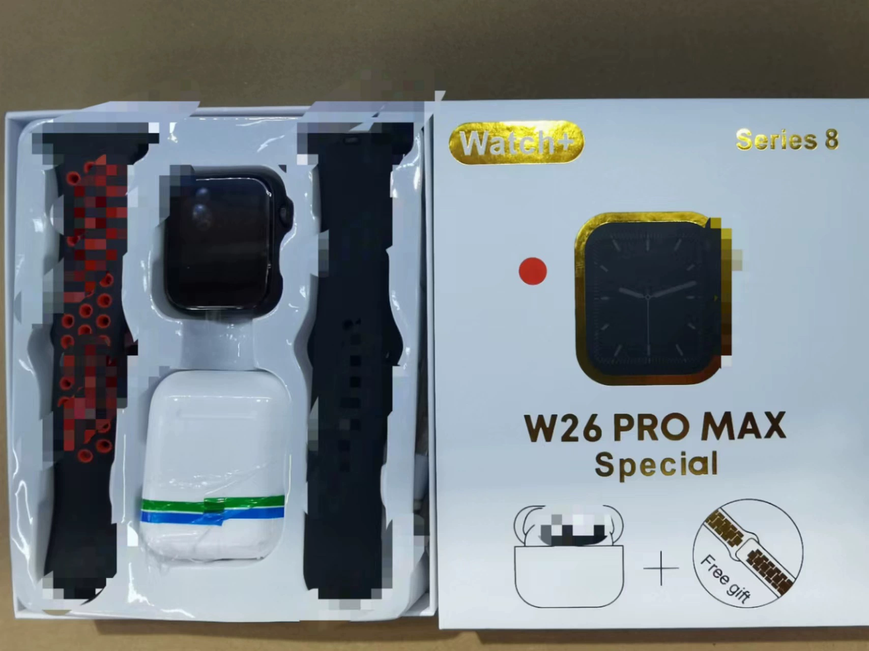 Смарт‑часы W26Pro Max Ultra S8, с Bluetooth‑гарнитурой, спортивные функции, сменные ремешки
