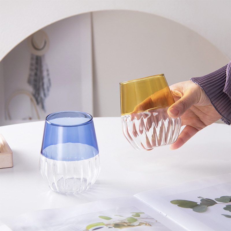 Copa de vino de vidrio minimalista moderna, copa de vientre grande creativa de alto valor, copa de vino blanco, copa de huevo, copa de champán, copa de agua