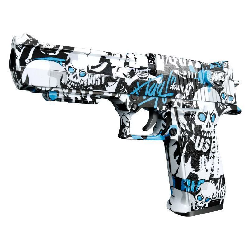 Автоматический механический Glock, модель пистолета, игрушка для мальчиков, граффити, автоматическая стрельба