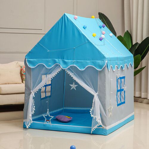 New Pink and Gray House Children's Indoor Tent Game House for Boys and Girls Castle Villa Role-Playing Toy Wholesale