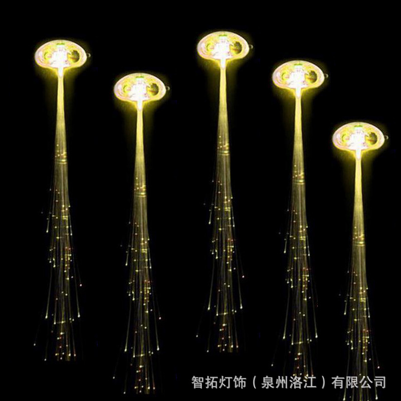 Transfronterizos para brillante mariposa trenzada juguetes de fibra óptica colorida luz nocturna cabello barra barra de baile puesto de productos