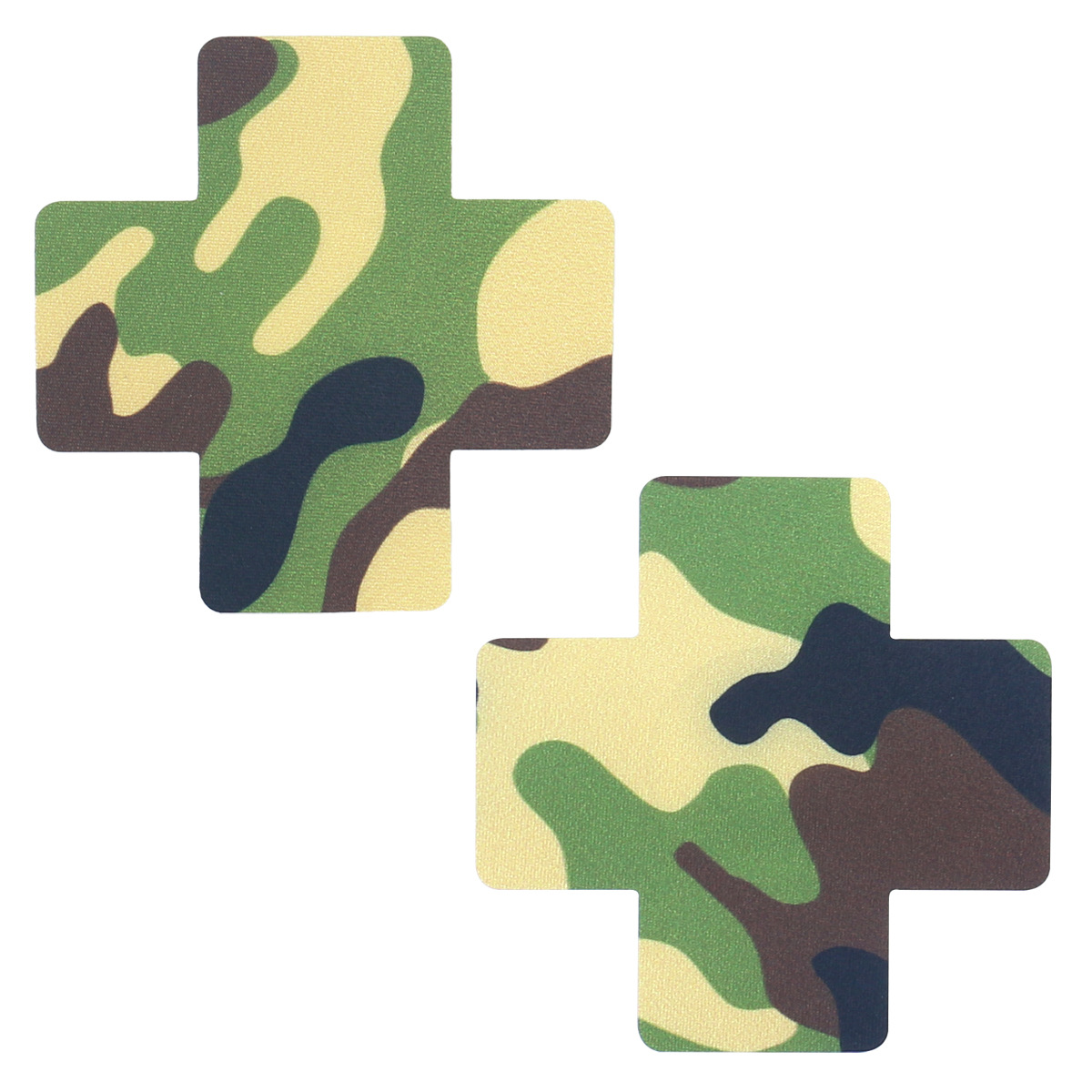 새틴 그린 위장 대형 크로스