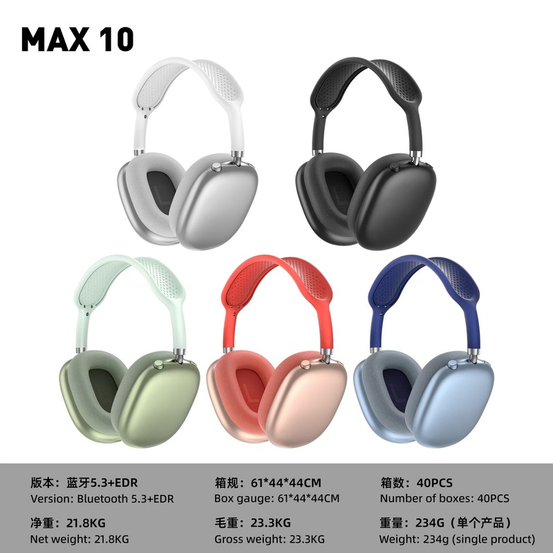 2025跨境手机新品头戴式蓝牙无线耳机P9 MAX现货私模磁吸耳套|undefined