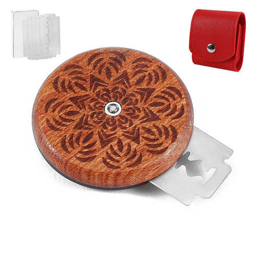 Rosewood UFO bread cutter for baking European baguette portable round soft European bread knife bread trimming knife