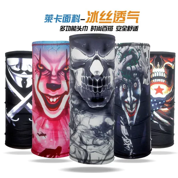 Sunscreen Men's Ice Silk Scarf Set Anti-ultraviolet Face Towel Summer Thin Magic Headscarf Fishing Riding Equipment