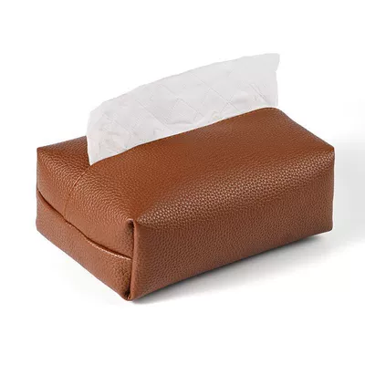 Car tissue box/set – Light luxury small lychee pattern tissue