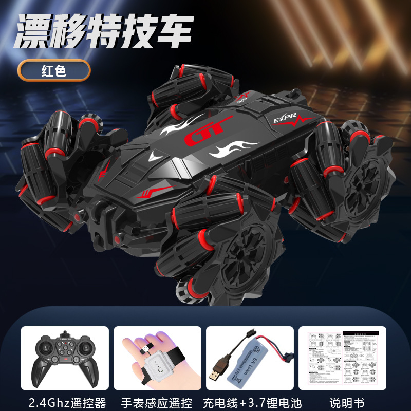 Venta caliente transfronteriza rodando fuera de carretera de doble cara deriva coche truco de control remoto coche giratorio escalada juguetes para niños al por mayor