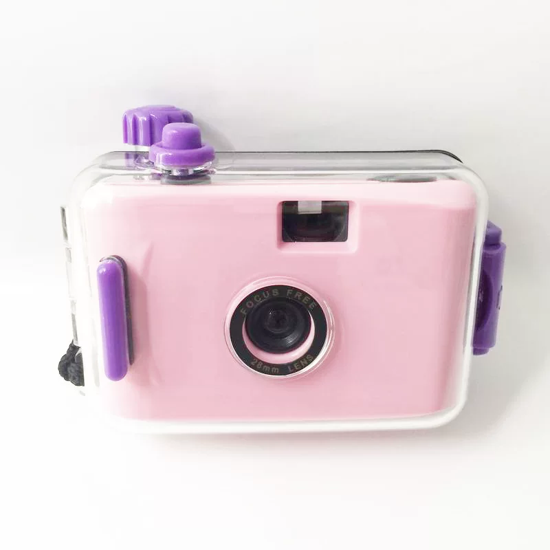 Pink-purple camera, 35mm, Birthday gift