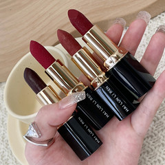 Helen Li Little Black Tube Lipstick Carved Matte Moisturizing Hydrating Lipstick for Students Beginners Cosmetics Dropshipping