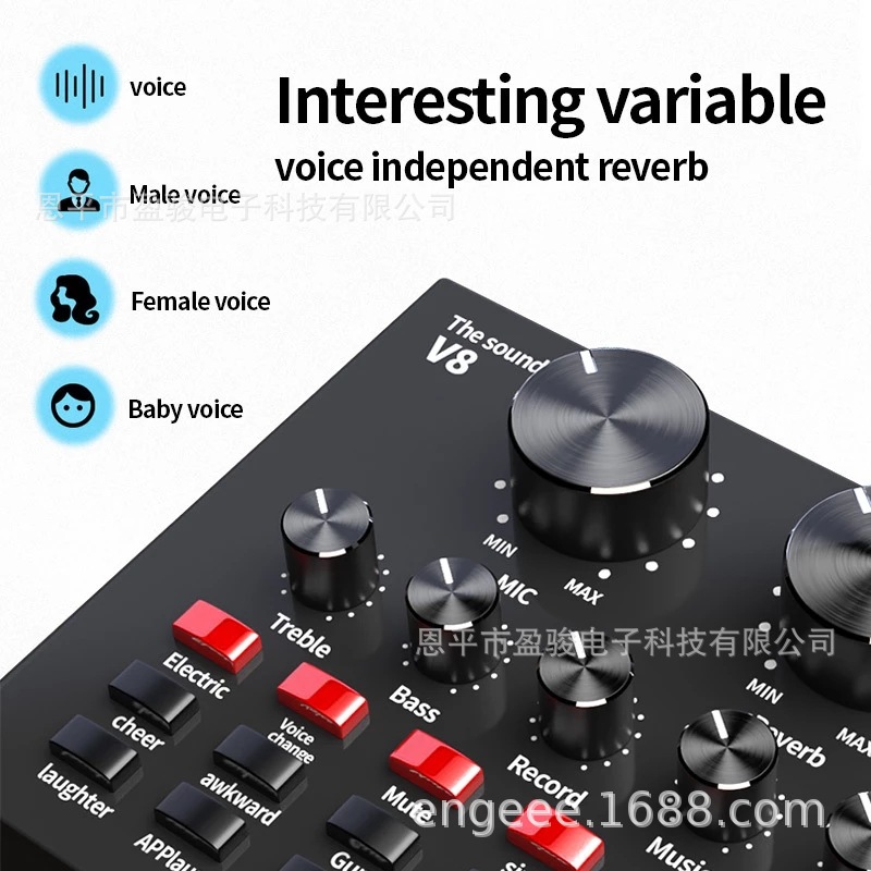 BM800 micrófono de condensador V8 soporte de tarjeta de sonido anti-spray red juego grabación en vivo karaoke comercio exterior en suministro de stock