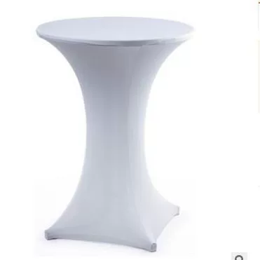 Elastic Cocktail Table Cover Hotel Wedding Decoration High Bar Counter Cover Solid Color Banquet Elastic Table Cover Ready Stock
