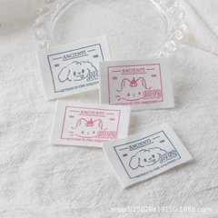 クリエイティブ手作り布ラベル漫画かわいい子犬ロゴ織ラベル子供服バッグ装飾ラベル diy ジュエリーアクセサリー