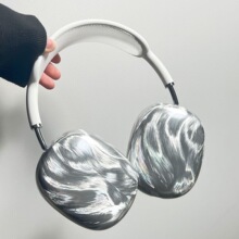 羽纱新款airpods max保护套透明TPU软壳蓝牙耳机头戴式外壳耳罩硅