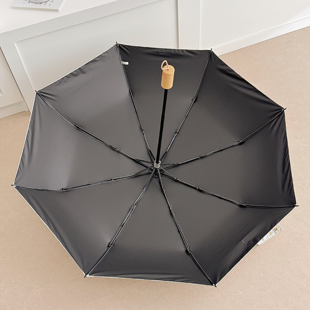Automatischer Blumen Regenschirm Für Damen Als Sonnenschutz_voghion.com