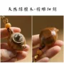 男女小壶绿檀木汽车吊坠