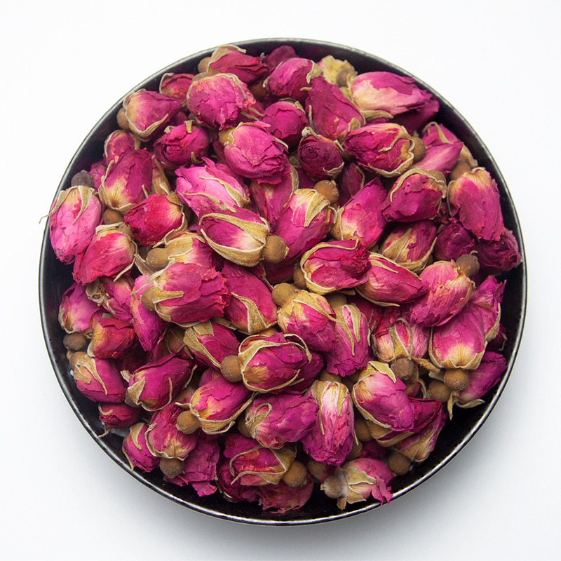 玫瑰花茶干玫瑰平陰花冠茶花茶罐裝重瓣玫瑰食用乾花泡茶大朵