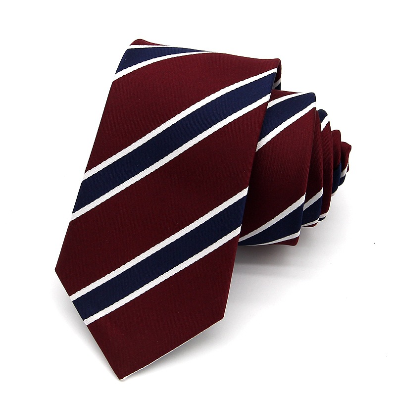 In-Stock Burgundy Striped Uniform Jk No-Tie Buckle Collar Floral Style School Style Accessories Zodiac Element School Uniform
