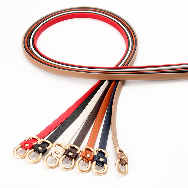 Neuer Damengürtel mit 8-förmiger Schnalle, vielseitiger Hemdblusen-Kleidergürtel, schmaler Gürtel ohne Lochdekoration, dünner Gürtel für schnellen Versand_voghion.com