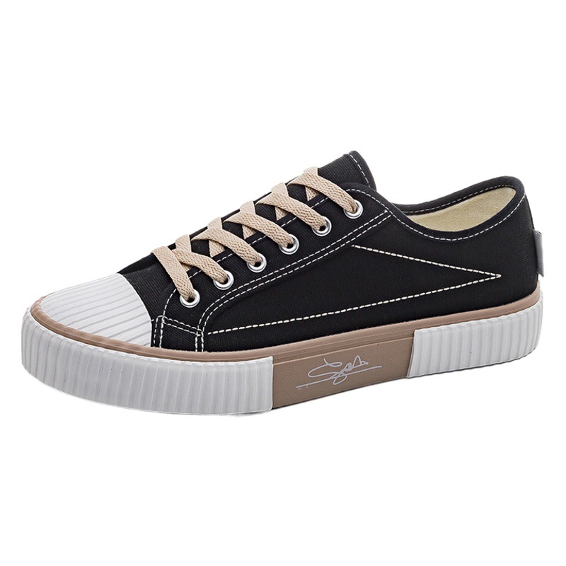 Men's Canvas Shoes 2024 Spring Low-Top Biscuit Shoes Men's Cloth Shoes Breathable Sneakers Casual Shoes Foreign Trade Wholesale