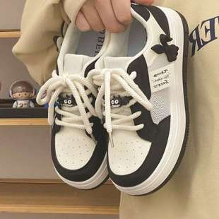 Park Dance Preppy Style Summer Breathable Casual Sports White Shoes 2025 New Summer Mesh Breathable
