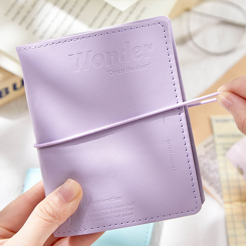 Recoger M5 hojas sueltas libro de cuentas manual, cromatografía de respiración, estilo de color fresco, notas, notas, notas de base, libro de cuentas manual