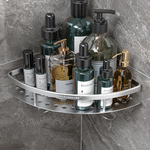 Space Aluminum Thickened Bathroom Rack Toilet Non-Punched Tripod Wall Hanging Toilet Toilet Toilet Corner