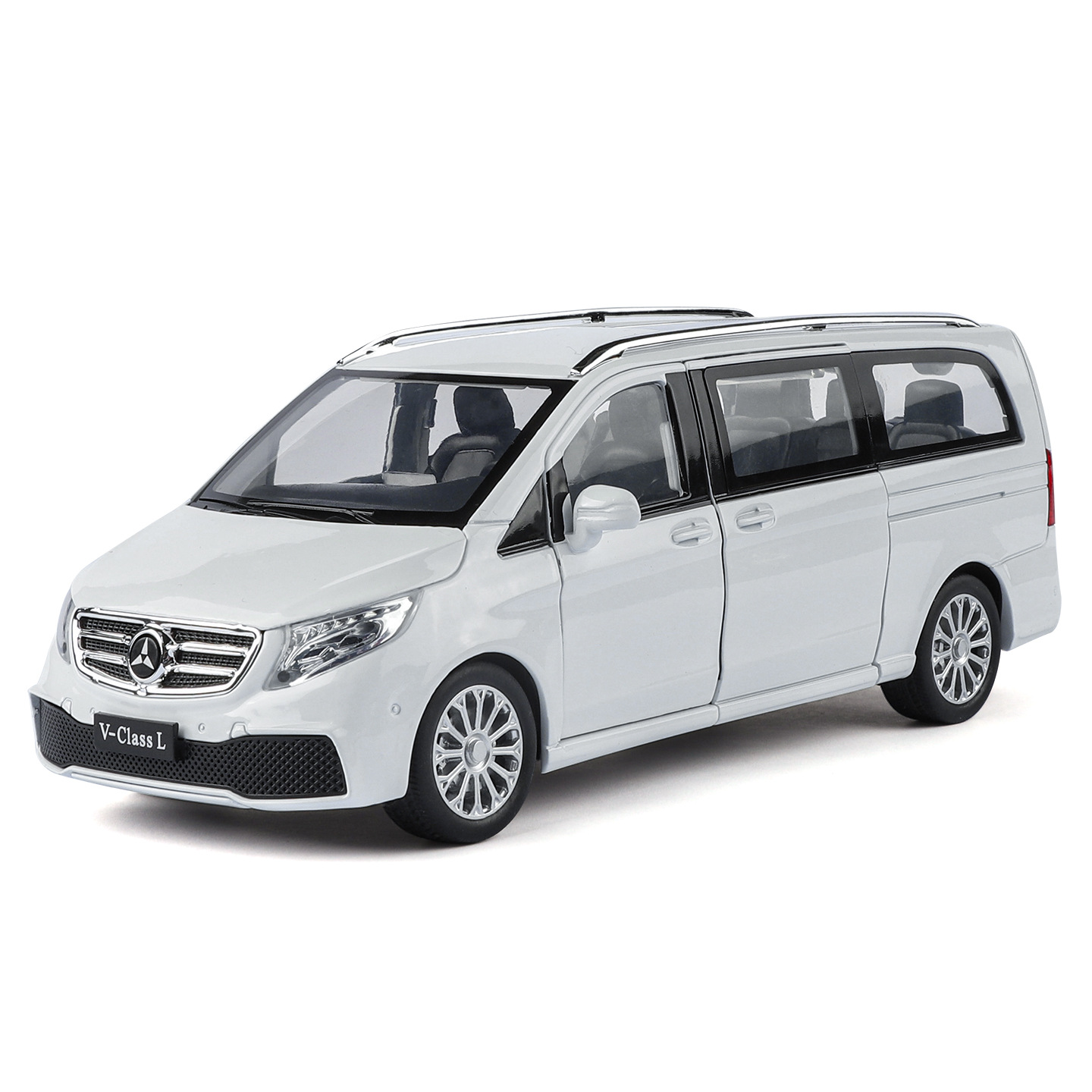1: 24 Daben V260L aleación modelo de coche de negocios sonido y luz sonido para niños viajes familiares cognitivos juguetes al por mayor