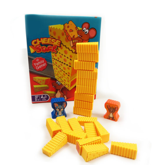 Children's toy mouse stack cheese arch cheese stack music table game parent-child interactive birthday gift