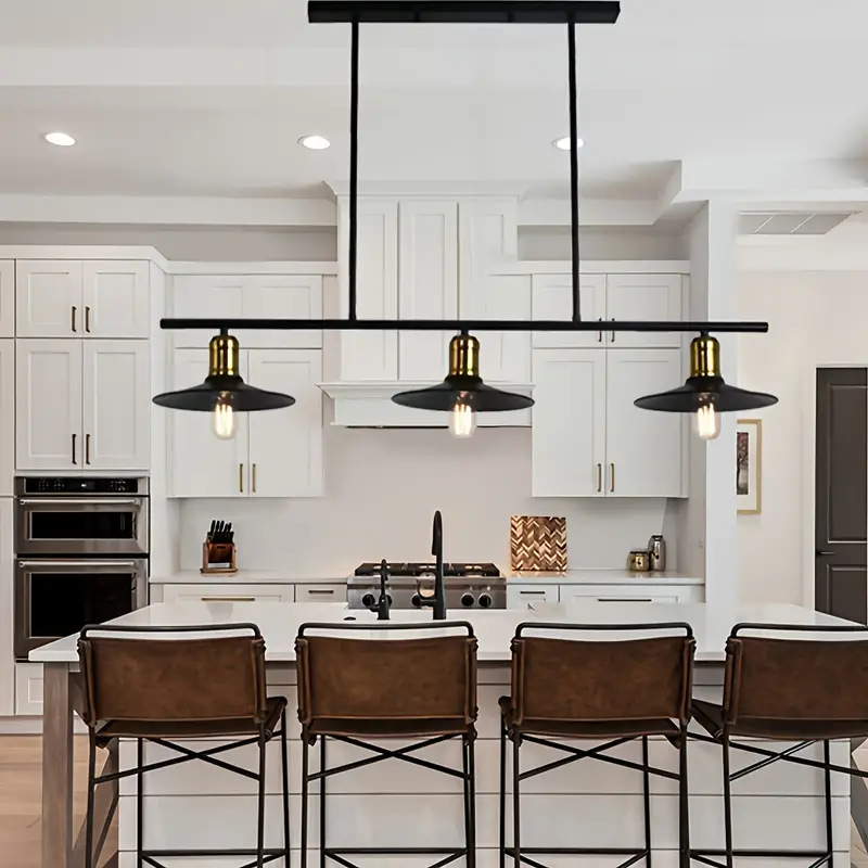 Lámparas Zhongshan retro americanas lámpara de techo iluminación candelabro de hierro forjado candelabro de comedor candelabro de la sala de estar