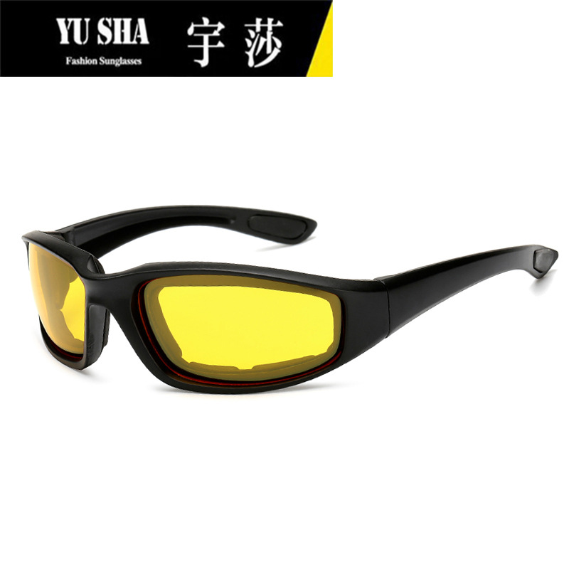 宇莎新款男女户外骑行护目滑雪洋葱眼镜CS战术墨镜运动海绵太阳镜