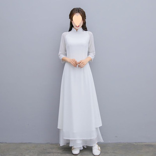 New Chinese-Style Improved Cheongsam That Covers the Flesh and Looks Slimming. Chinese-Style Cheongsam Skirt That Can Be Worn Daily. Slim and Elegant Vietnamese Ao Dai